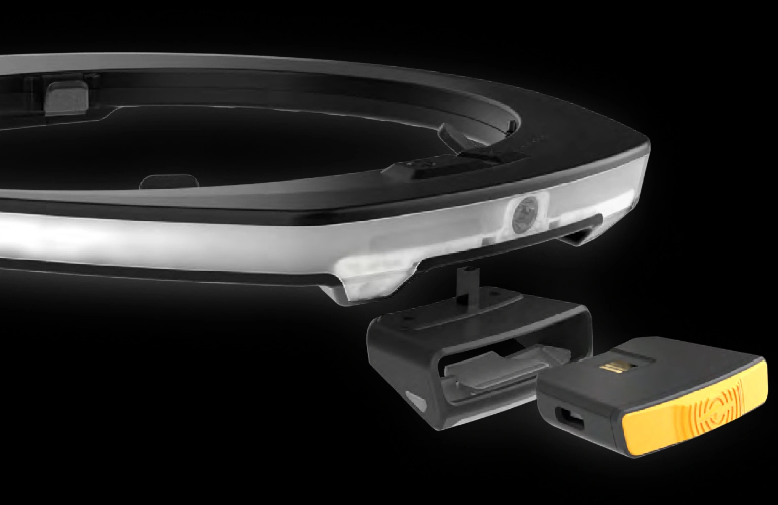 Exploded view of Sixth Sense and its port connecting to Halo SL