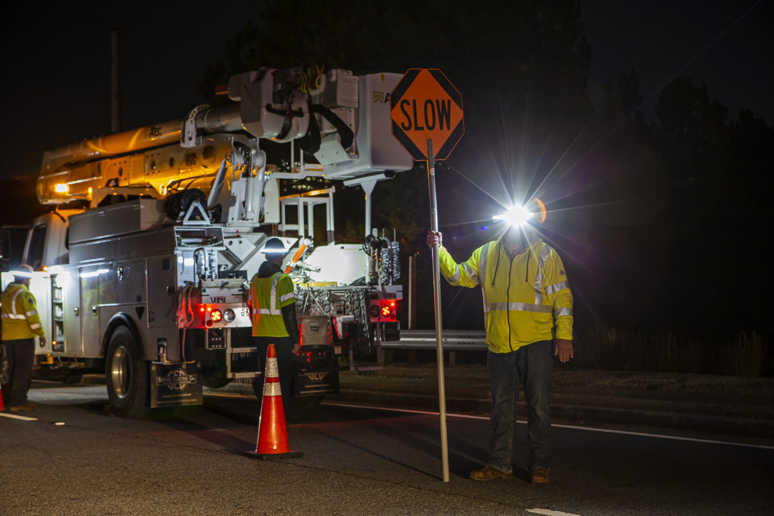 Nighttime Construction